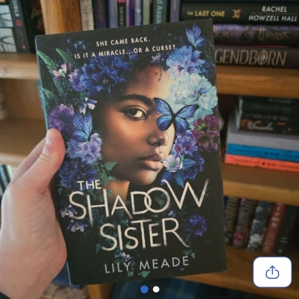 The Shadow Sister by Lily Meade - Black and Blue Cover